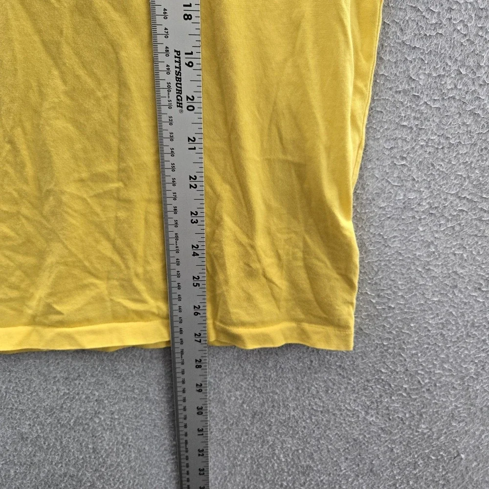 Polo Ralph Lauren Men Shirt L Yellow Graphic Polo 1967 Logo Classic Short Sleeve